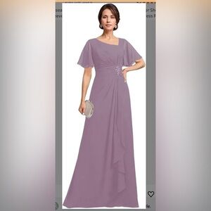 Mother of The Bride Mauve Evening Gown